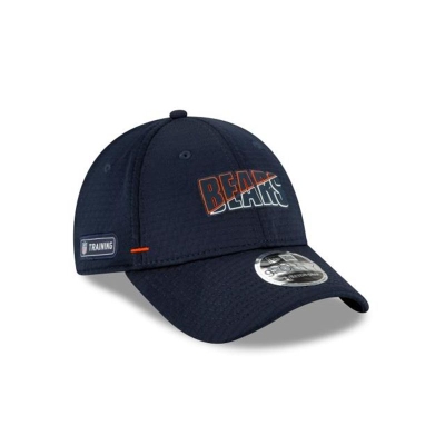 Blue Chicago Bears Hat - New Era NFL Official Summer Sideline Alt Stretch Snap 9FORTY Snapback Caps USA0693728